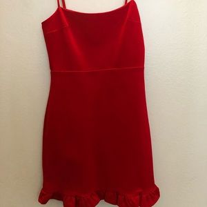 spoonful of sass red bodycon mini dress